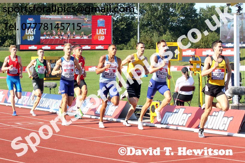 Mens 800 metres, 2019 Muller British Championships, Alexander Stadium, Birmingham. Photo: David T. Hewitson/Sports for All Pics